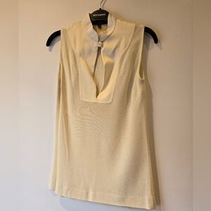 Gucci Cream Sleeveless Top Size XS